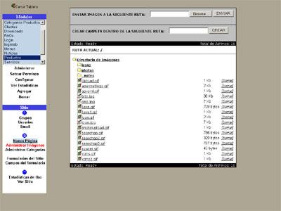 Módulo de administración de imágenes