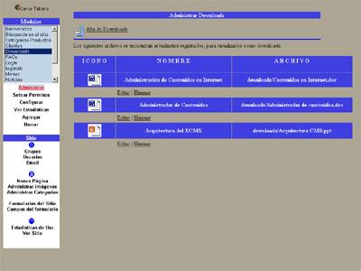 Módulo de Downloads
